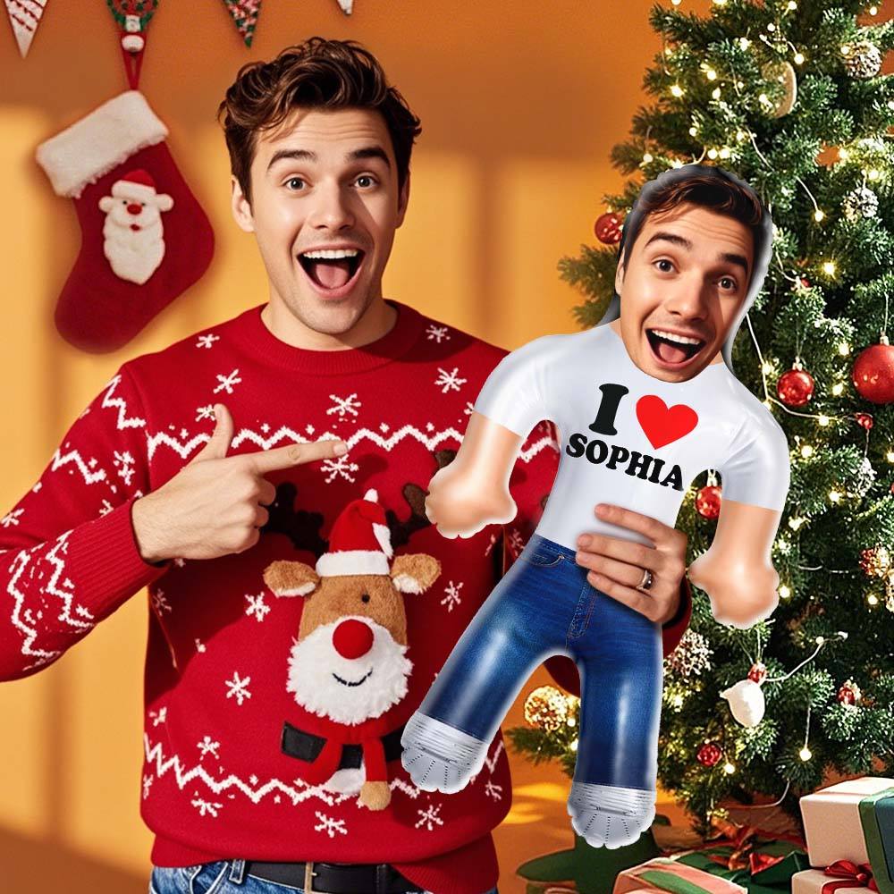 Personalisierte “I Heart You Blow Up“-puppen, Individuelles Lustiges Aufblasbares Puppengeschenk Für Sie Weihnachtsgeschenk