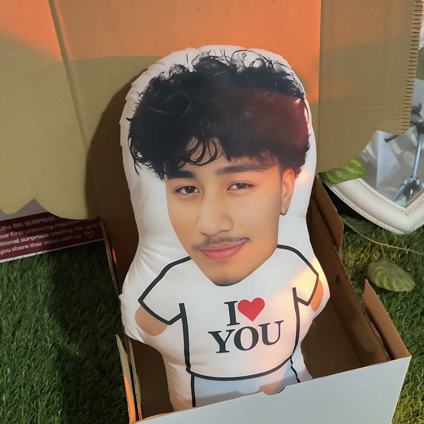 Ich Vermisse Dich, Mini Me Kissen, Personalisiertes Gesichtskissen, Individuelles Fotokissen, Geschenk Für Sie