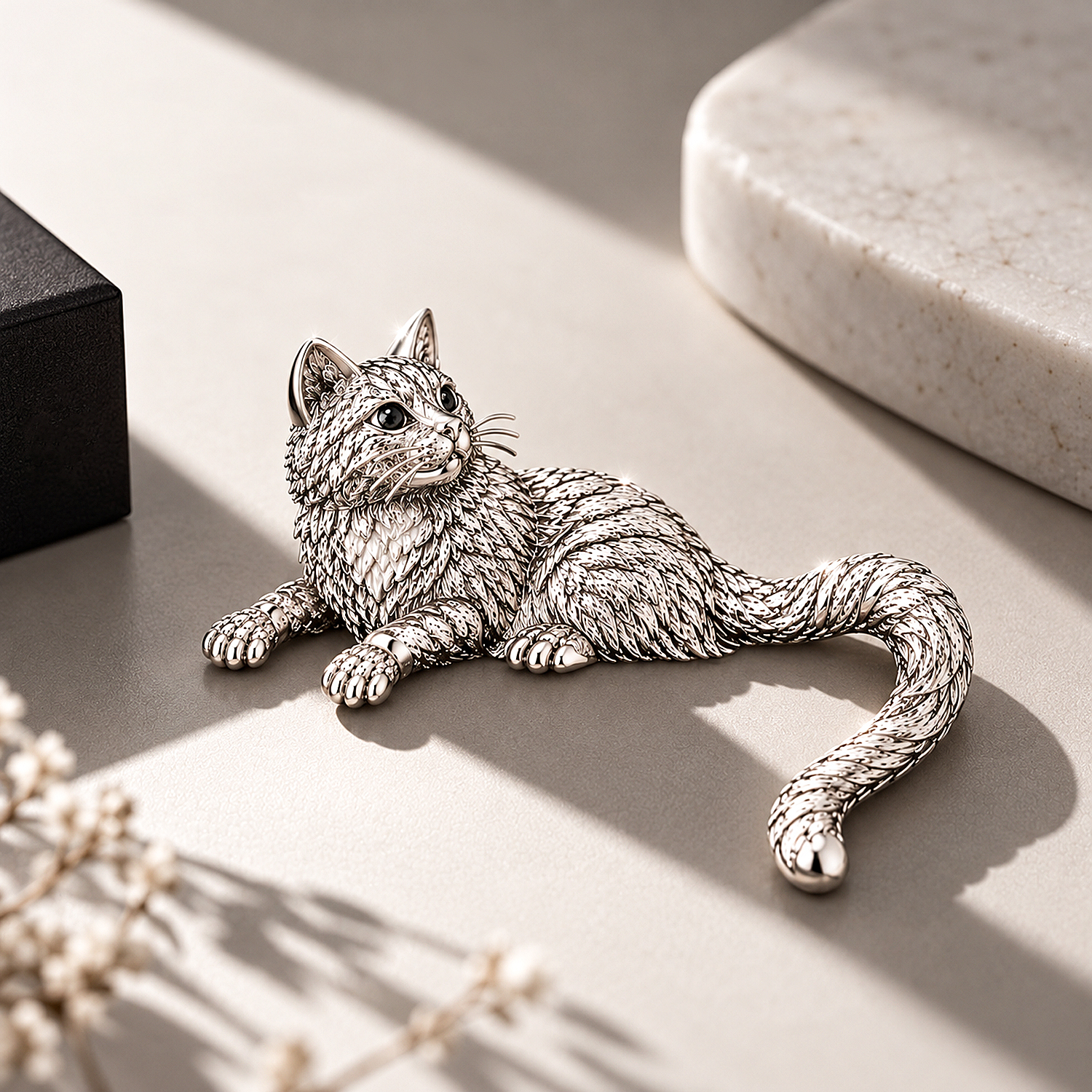 Personalisierte 925 Sterling Silber Individuelle 3D-Haustier-Foto-Brosche Geformte Katze Hund Pin Schmuck Geschenk Für Haustierliebhaber