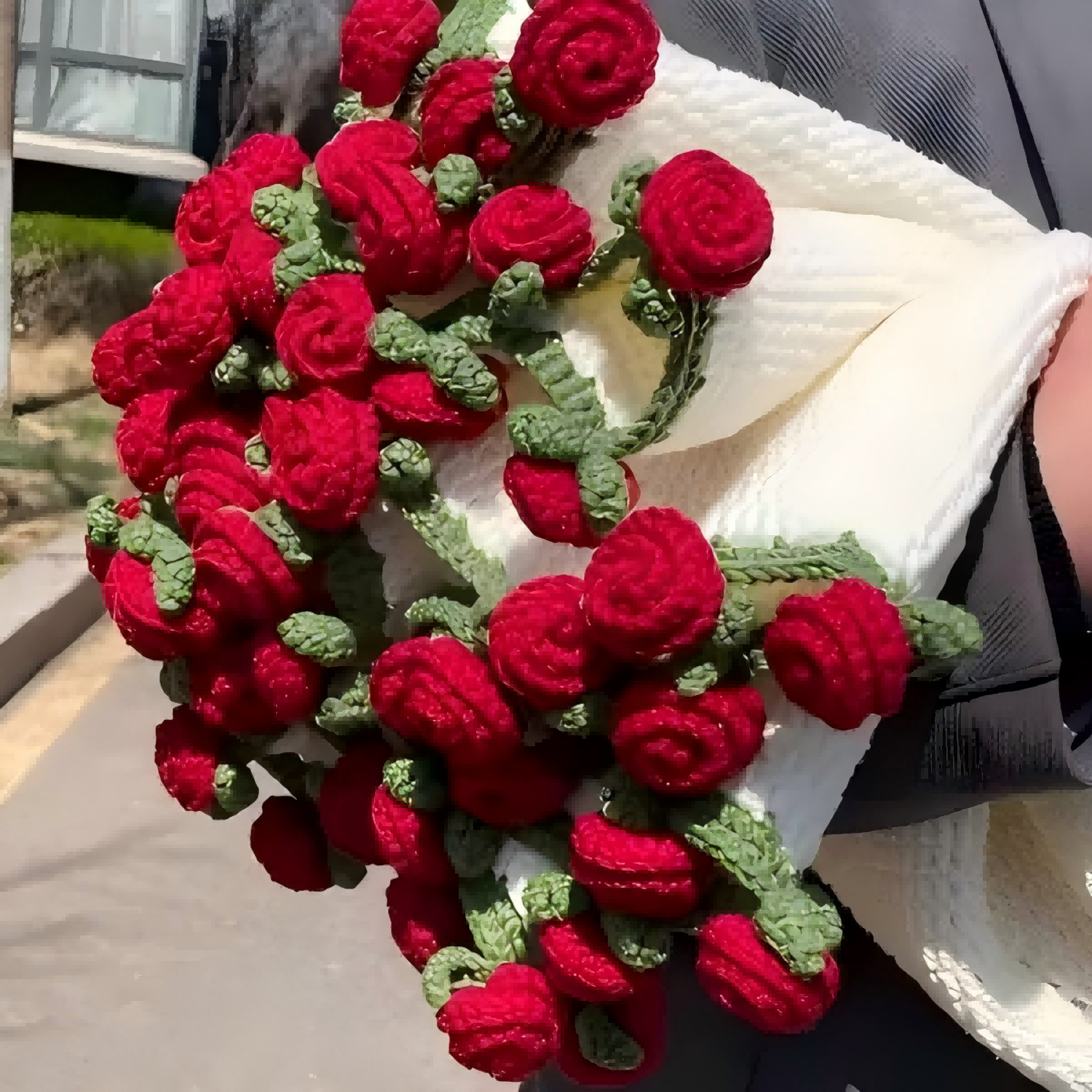 Handgewebte Blumendecke – Diy-set & Fertiges Geschenk Zum Muttertag Und Valentinstag