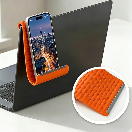 In Mehreren Winkeln Verstellbarer Silikon-Telefonständer, Silikon-Telefonständer Für Schreibtisch, Reisen, Flugzeug Und Laptop