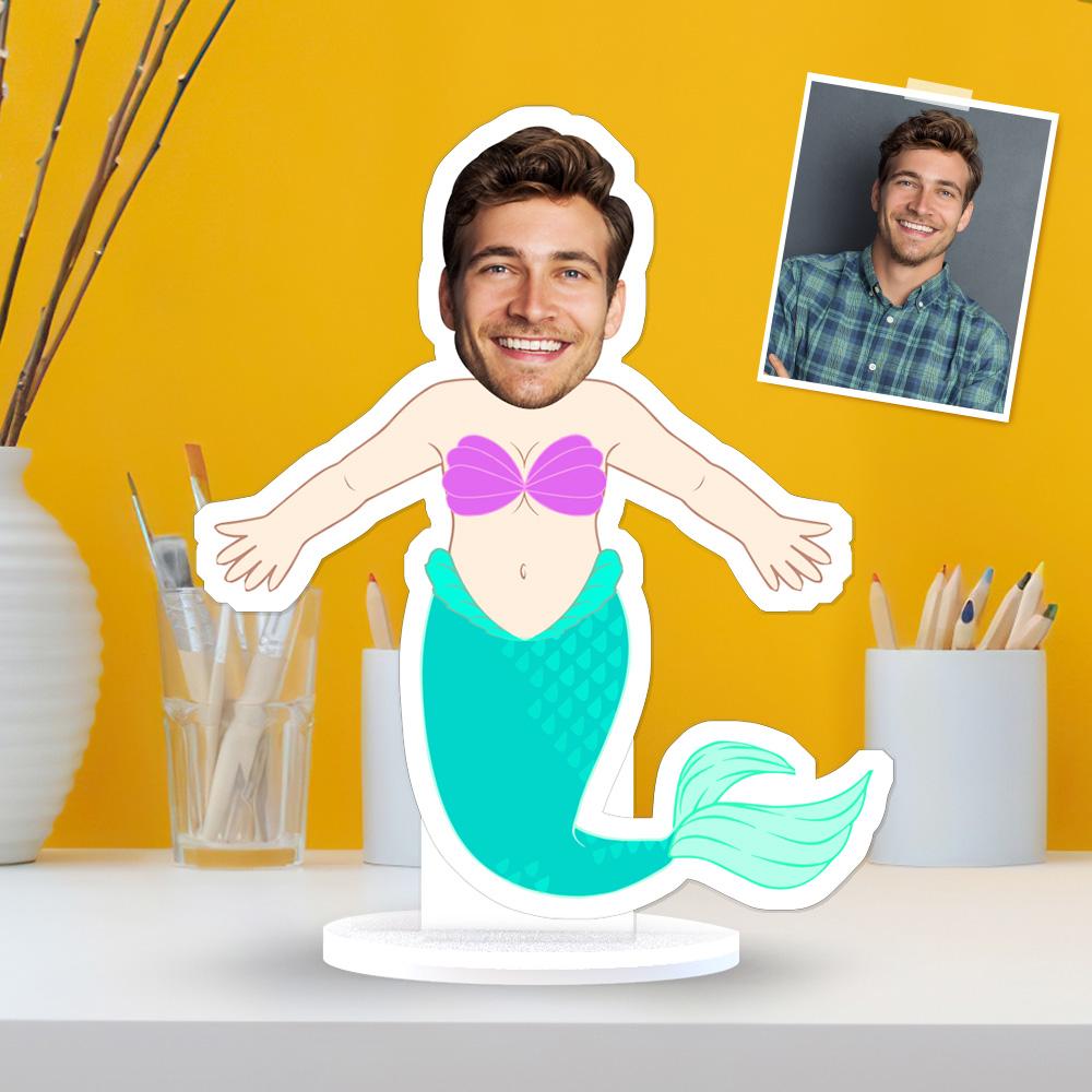 Custom MiniMe Gift Face Plaque Mermaid - GiftLabca