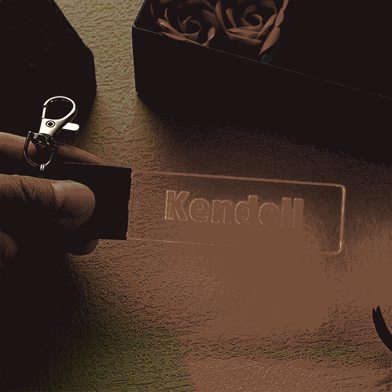 Personalized LED Light Up Name Keychain Color Changing Acrylic Name Tag Gift Idea Custom Gift