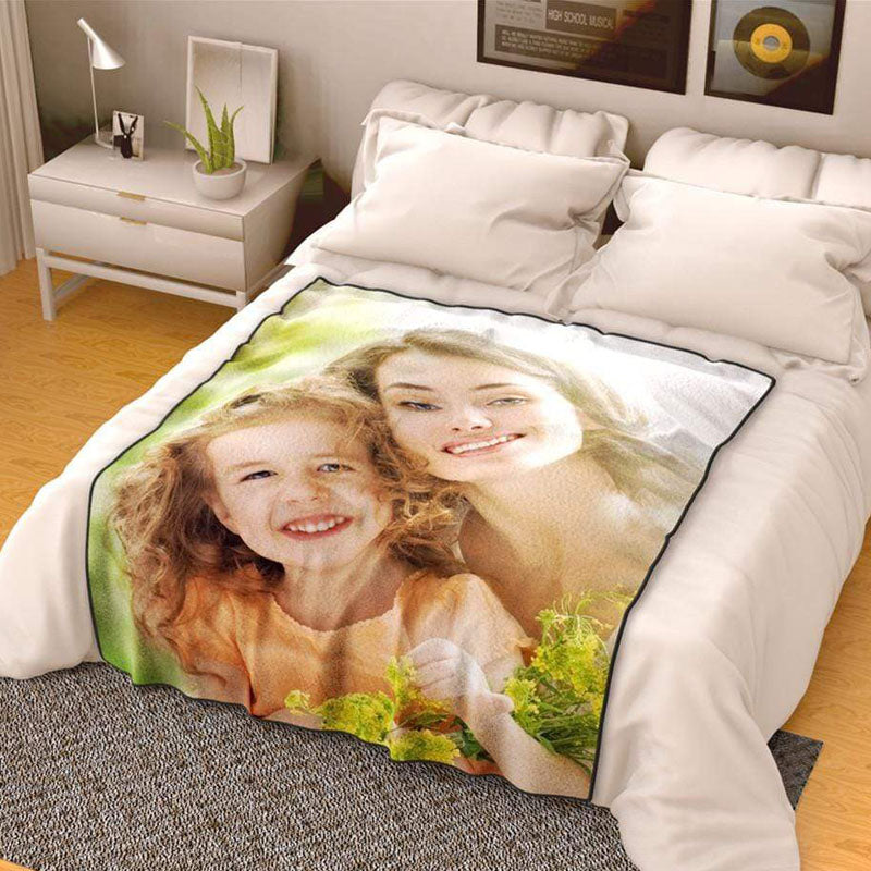 Blanket with Picture Best Gift for Mom Fleece Blanket