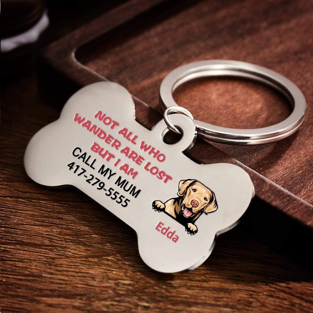 Personalised Dog Tags Pet ID Tag Who Wander Are Lost Dog Tag - GiftLabca