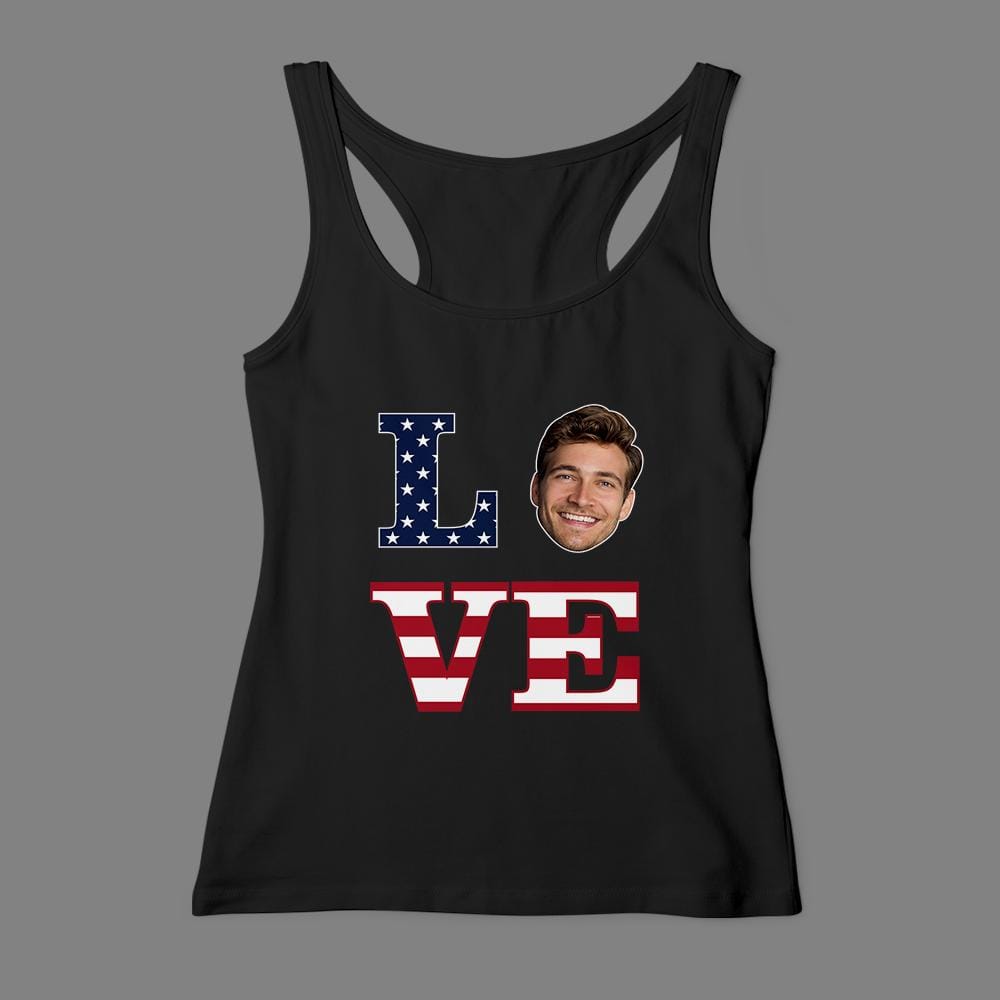 July 4th Gifts Custom Photo Vest Happy Independence Day Womans Vest - GiftLabca