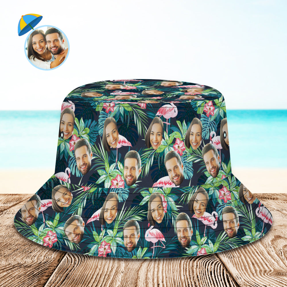 Custom Bucket Hat Personalized Hawaiian Style Summer Unisex Fisherman Hat Multiple Styles