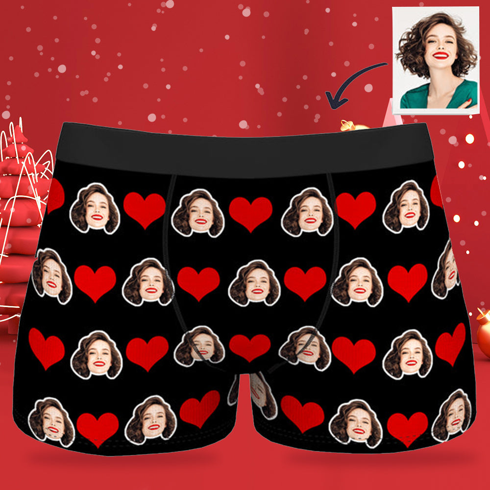 Face Boxer Custom Boxers Valentine's Gifts for Him  - 5 Colors