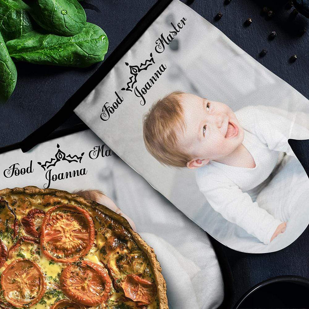 Custom Oven Mitts & Pot Holders Set Baking Set Kitchen Gift For New Mom