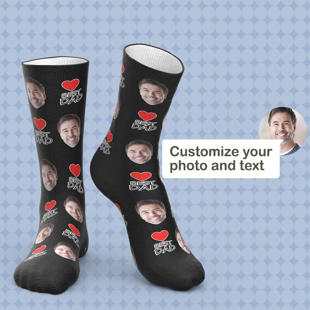 Father's Day Socks Custom Socks With Face Gift For Dad