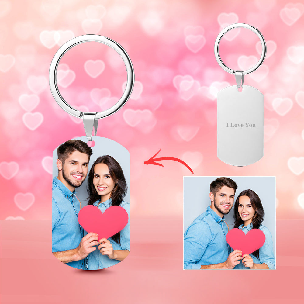 Valentine's Day Gifts Photo Keychain Valentine's Gifts for Him