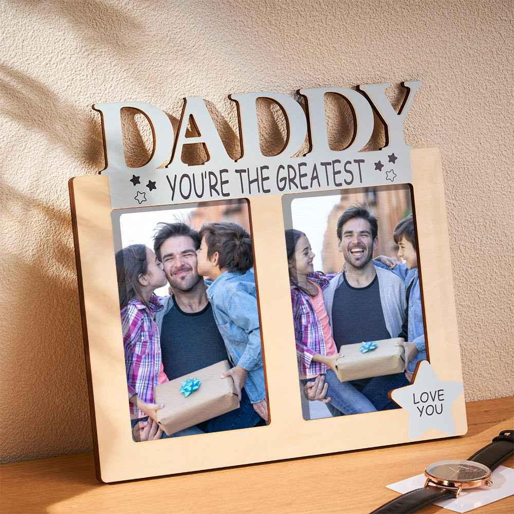 Custom Photo Frame Greatest Daddy Creative Detor Home Gifts