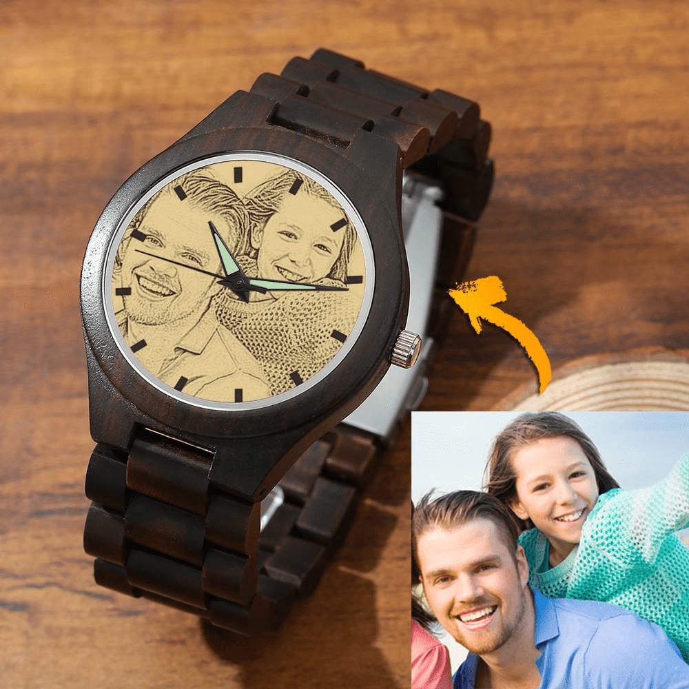 Father's Day Gift Custom Photo Watch