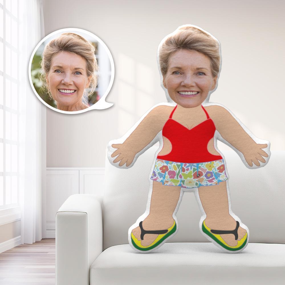 Custom Pillow Face Pillows Personalized Pillows Swimsuit Throw Pillow MiniMe Pillow - GiftLabca