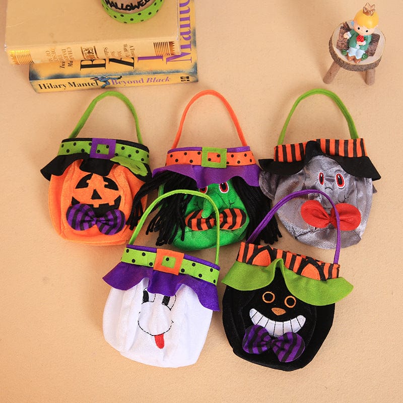 Halloween Candy Basket Kids Reusable Trick or Treat Bags Gifts for Halloween Party - GiftLab