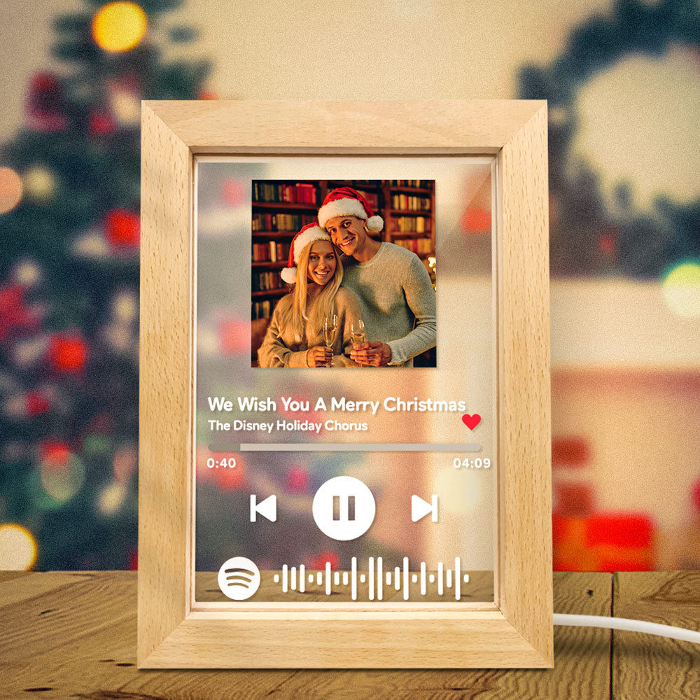 Custom Spotify Picture Frame Night Light Valentine's Gifts Christmas Gifts For Her