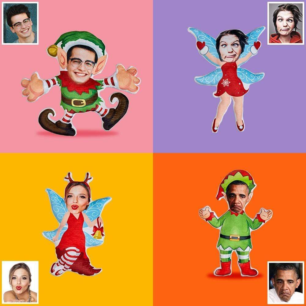 Face Pillows Custom Minime Dolls Custom Pillows Christmas Elf Christmas Angel Costume