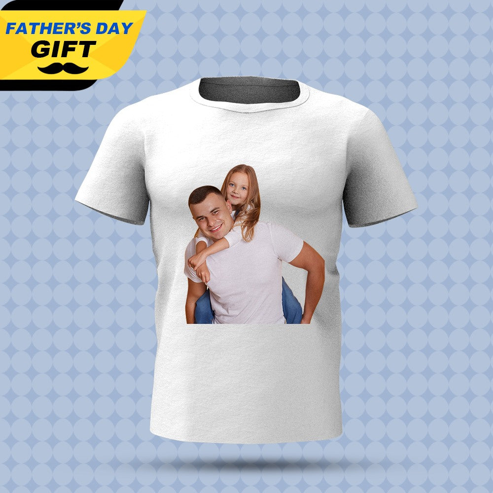 Father's Day Shirts Custom Photo T-shirt Gifts for Dad