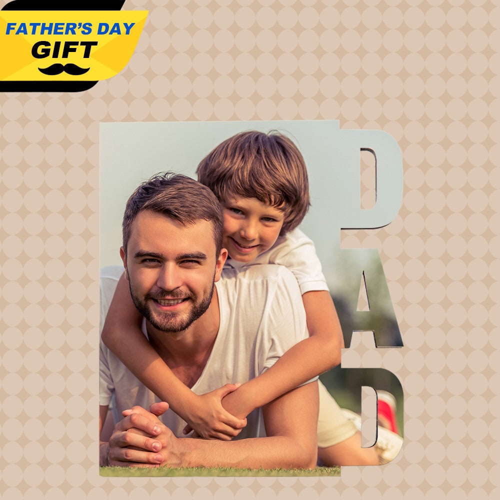 Personalized Picture Frame Custom Plaque Father's Day Gifts for Dad