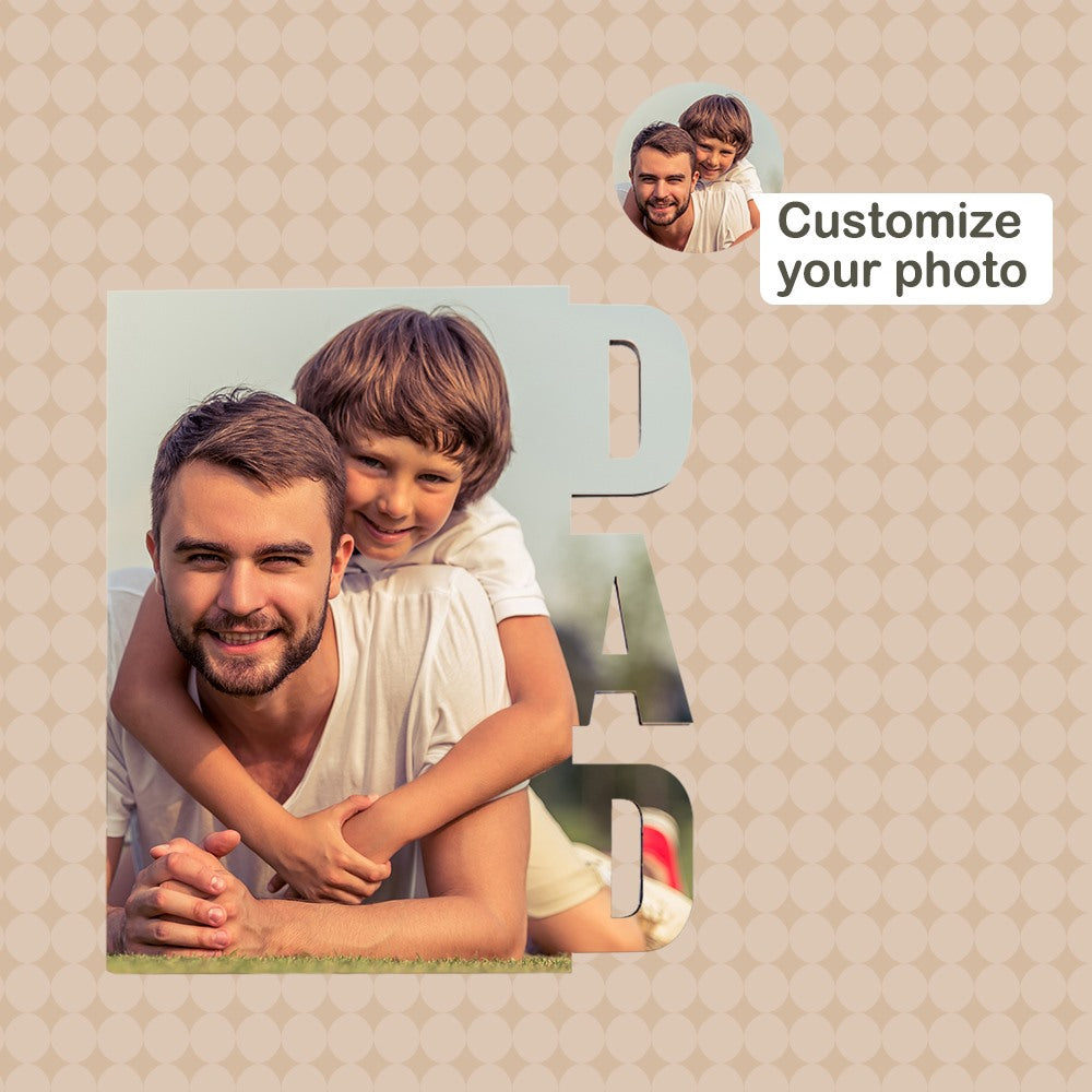 Personalized Picture Frame Custom Plaque Father's Day Gifts for Dad