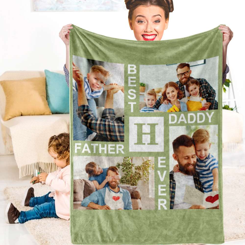 Personalized Blanket For Fathers Birthday - Best Daddy Ever