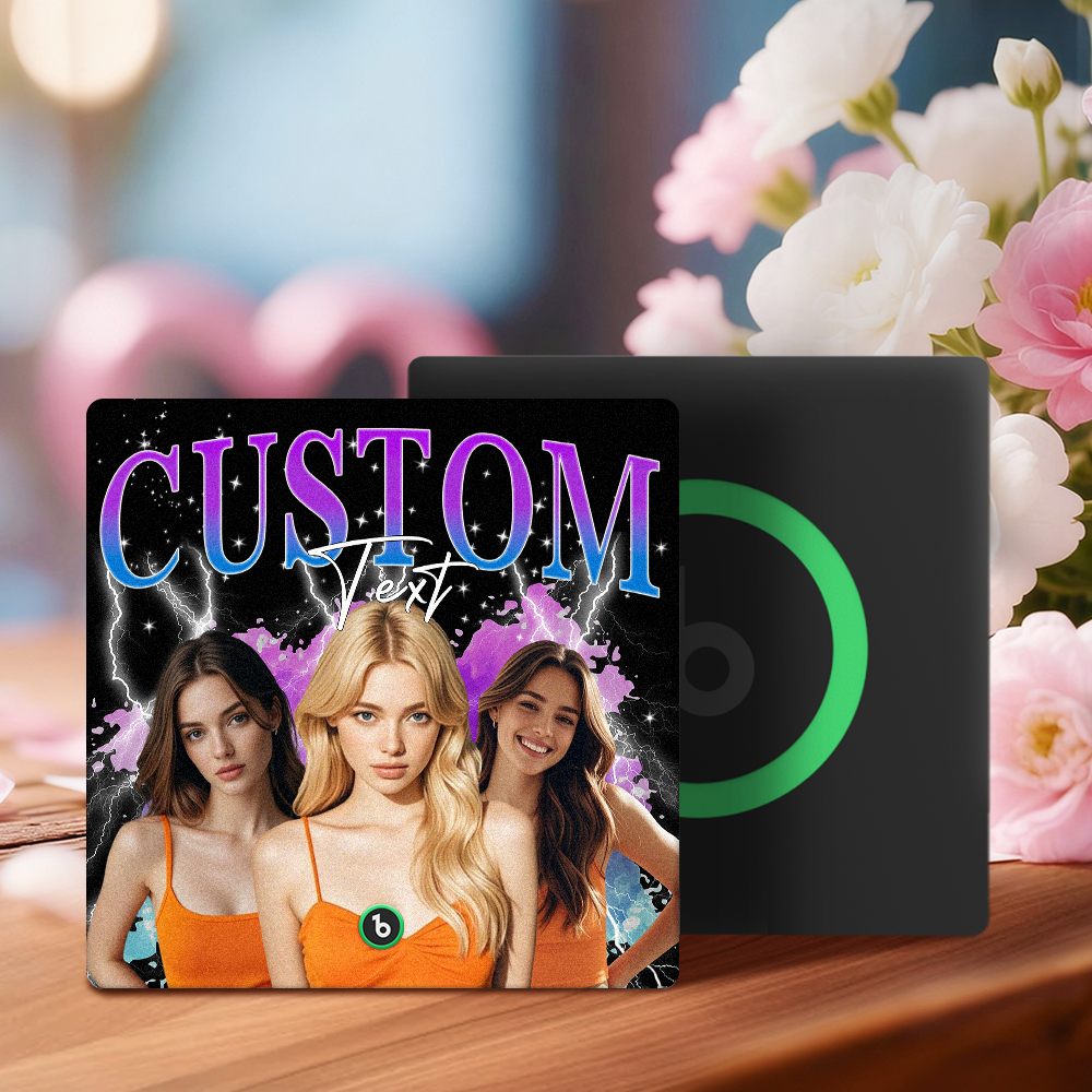 Custom Music Fridge Magnet Personalized Photo Song Playing Interactive Romantic Decor Gift for Couples