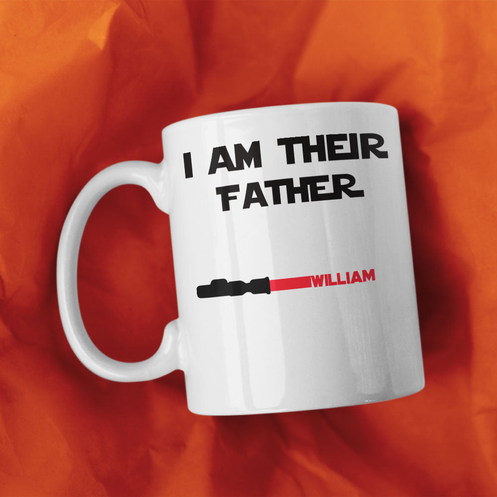 Custom Light Saber Mug Engraved Name White Mug