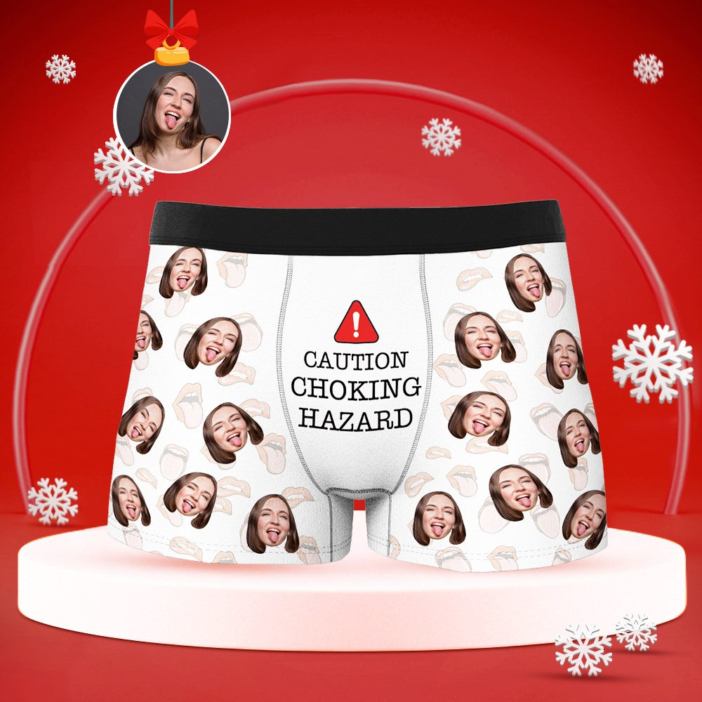 Christmas Gifts Mens Boxer Shorts with Face Best Gift For Boyfriend