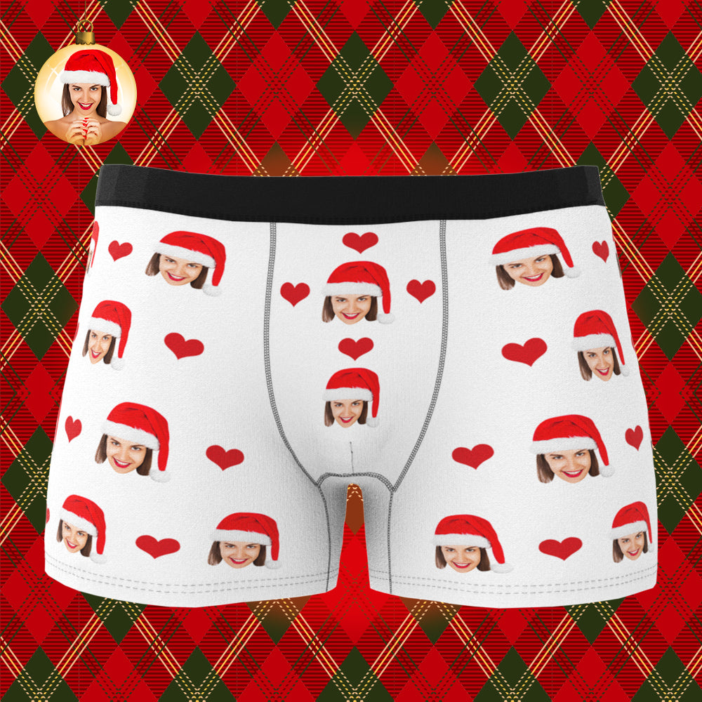 Customized Boxer Christmas Gifts for Men Heart - 5 Colors