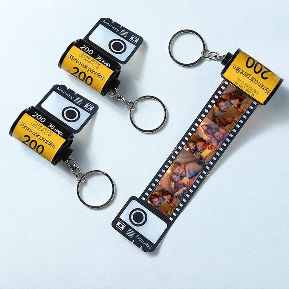 Custom Camera Roll Keychain Personalized Film Keychain Best Fathers Day Gift