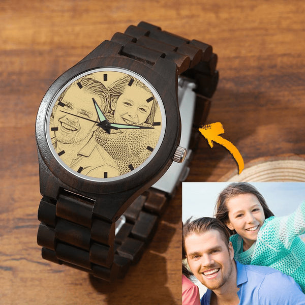 Fathers Day Gift Custom Photo Watch