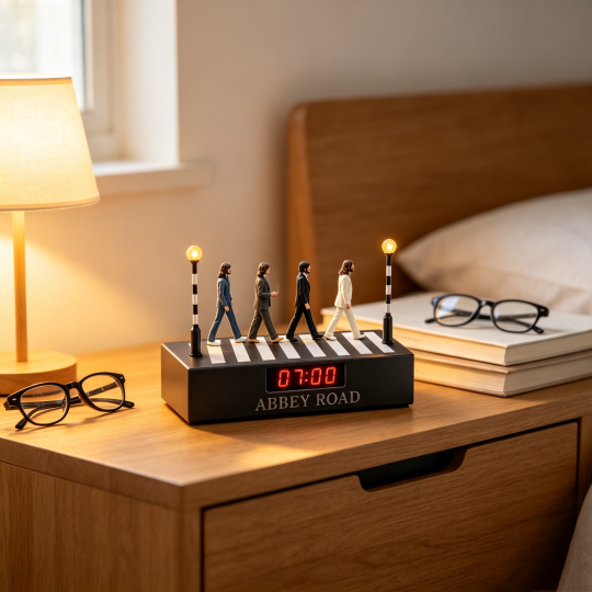 Rock Music Themed Alarm Clock Unique Vintage Gift for Rock Fans
