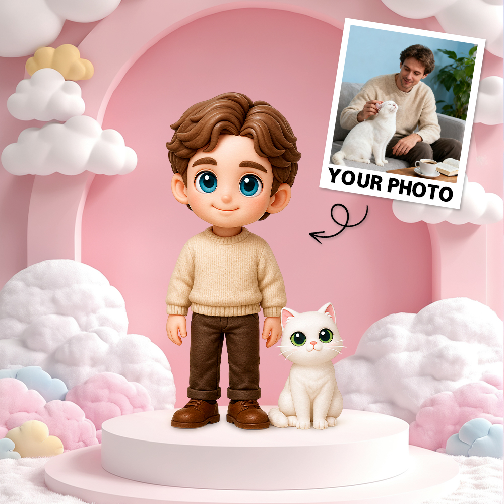 Your Face as A 3D Keychain Custom Backpack Accessory Perfect for All Ages