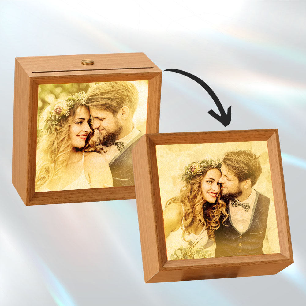 Custom Lenticular Photo Lamp 2 in 1 Frame Gifts for Her