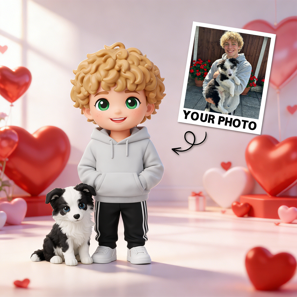 Photo to Mini Me Charm Custom 3D Toy Keychain for Bags, Backpacks & Gifts