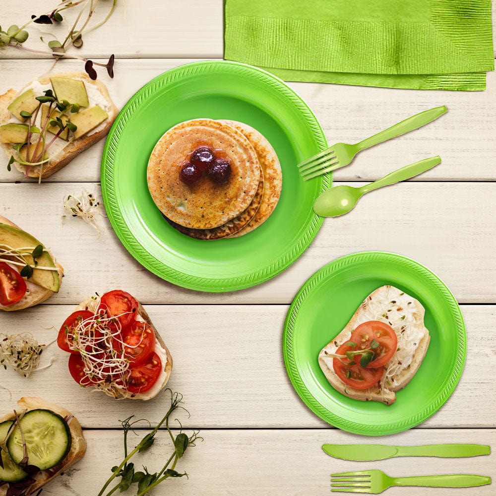 20 Guests Disposable Plates Set for Party Birthday Party - Giftlab