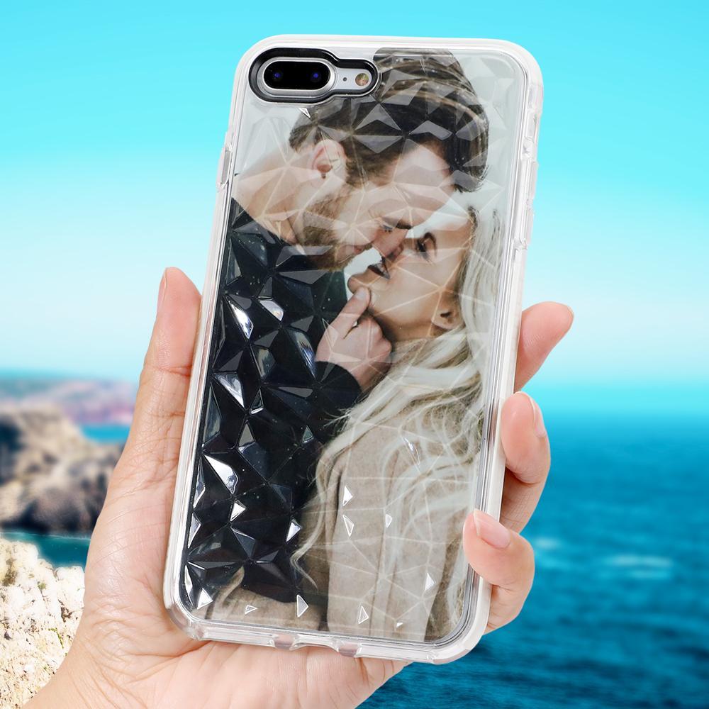 Custom Geometric Diamond Glitter iPhone Case (Protective & Shockproof) - Giftlab
