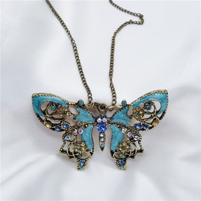 Butterfly Necklace Vintage Hollowed-out Necklace Valentine's Day Gifts - Giftlab