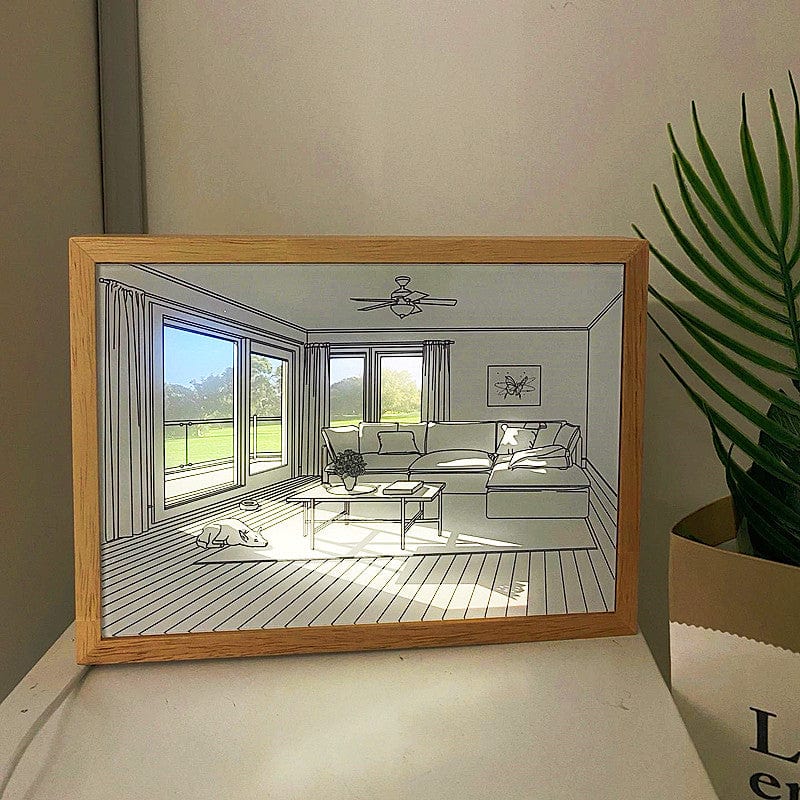 Painting Night Light Creative Sunshine Painting Lamp Home Decoration Gifts - Giftlab