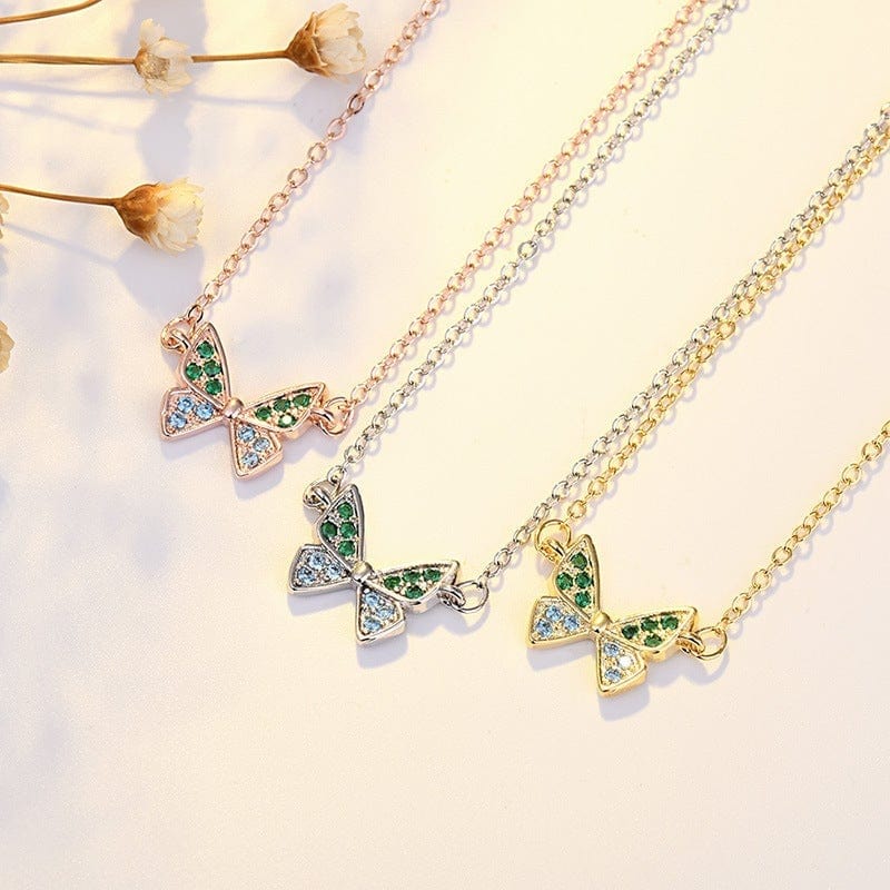 Valentine Butterfly Necklace Romantic Chic Necklace Valentine's Day Gifts for Her - Giftlab