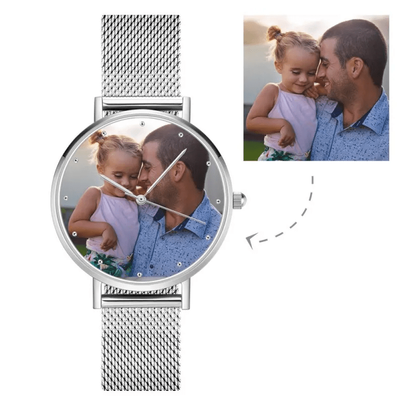 Custom Watch Engraved Photo Watch Best Christmas Gifts for Family - Giftlab