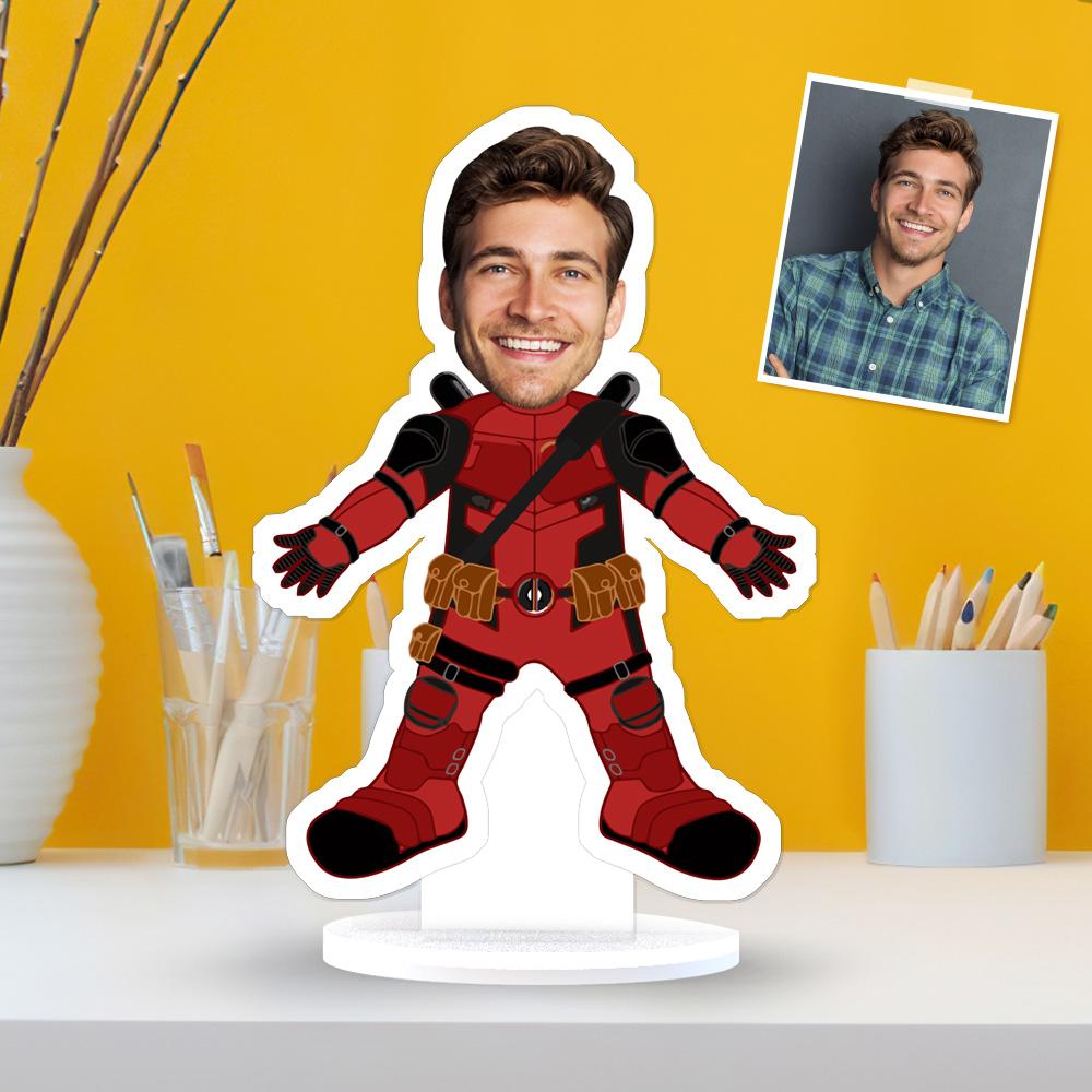 Custom MiniMe Gift Face Plaque Dealpool Gag Gifts Christmas Gifts - Giftlab