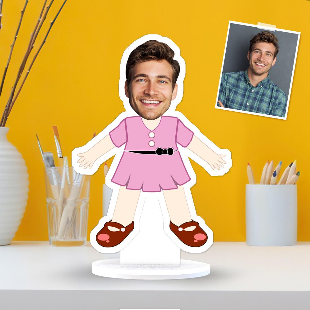 Custom MiniMe Gift Face Plaque Girl Dress Gag Gifts Christmas Gifts - Giftlab