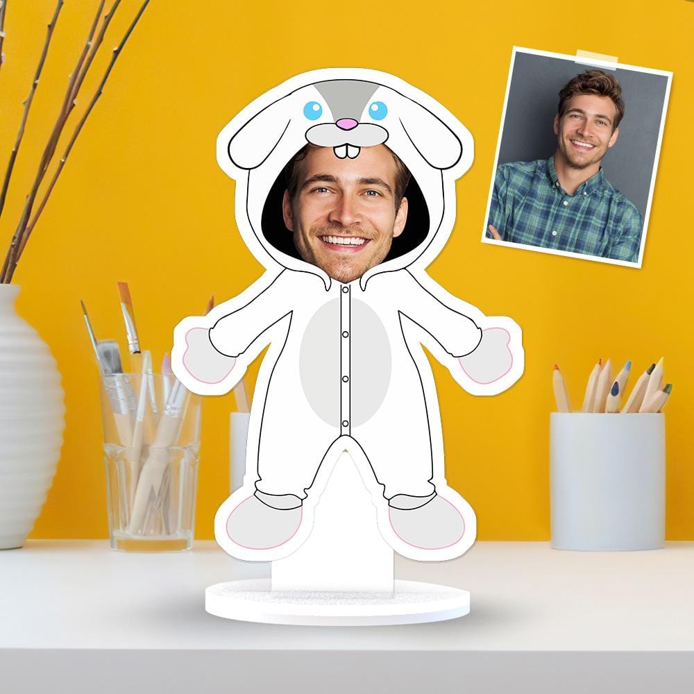 Custom MiniMe Gift Face Plaque Bunny Gag Gifts Personalized Easter Gifts - Giftlab