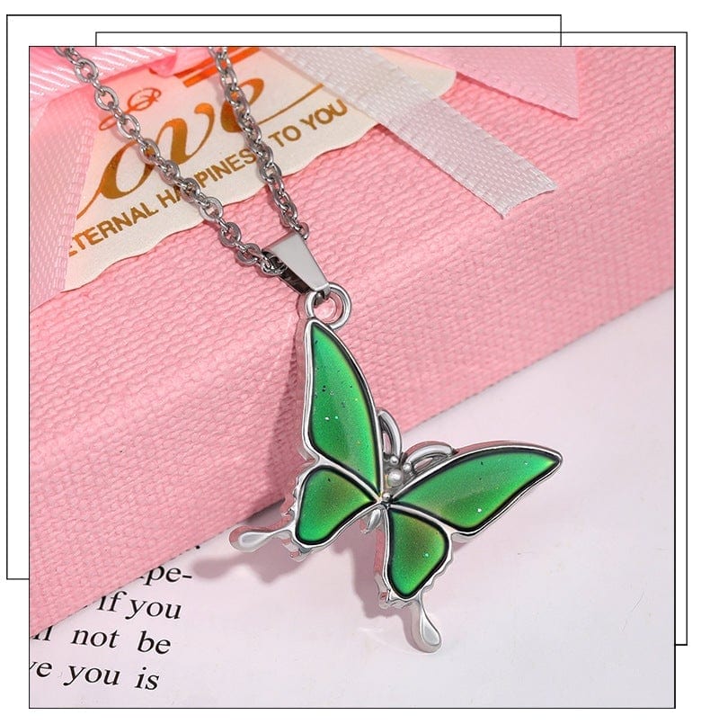 Butterfly Necklace Change Color with Temperature Valentine's Day Gifts for Girlfriend - Giftlab