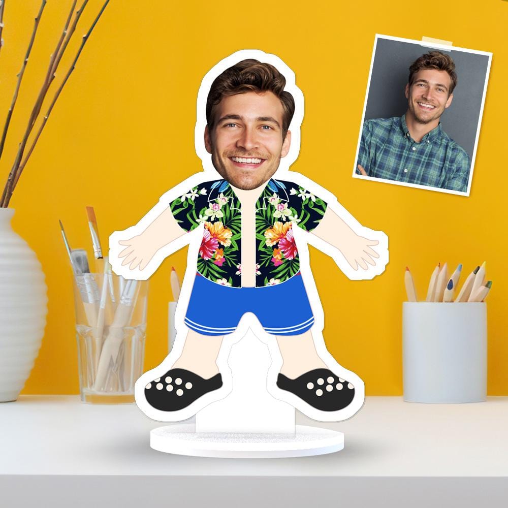 Custom MiniMe Gift Face Plaque Hawaiian Gag Gifts Christmas Gifts - Giftlab