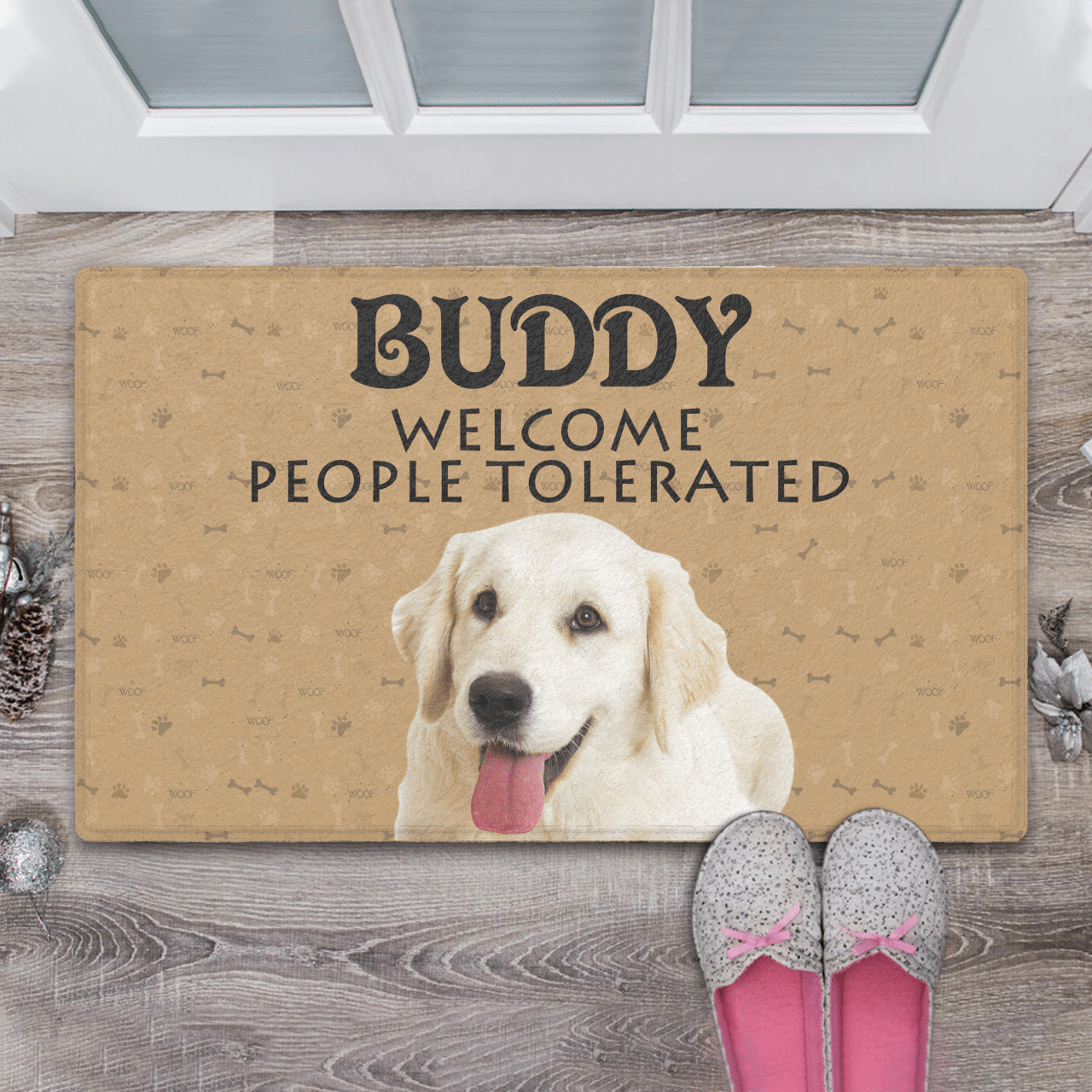 Custom Photo Doormat with Text Welcome Doormat - Giftlab