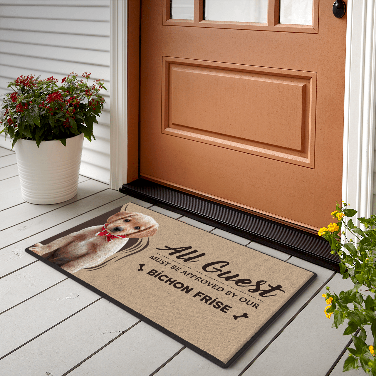 Custom Dog Doormat Personalized Welcome Doormat - Giftlab