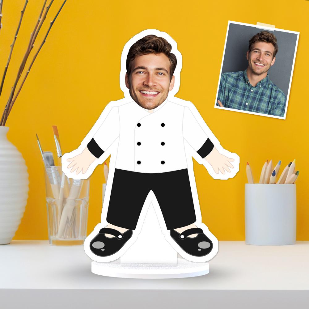 Custom MiniMe Gift Face Plaque Chef Gag Gifts Christmas Gifts - Giftlab