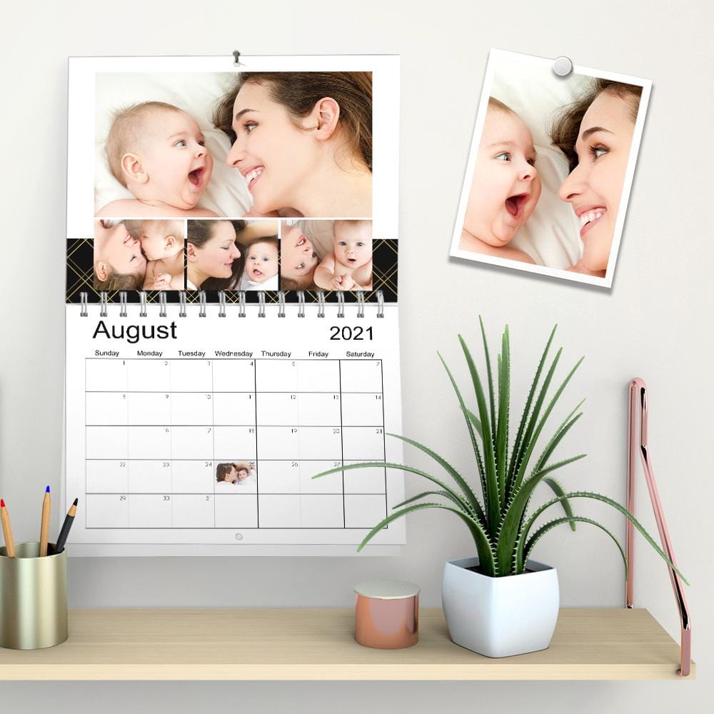 Custom Wall Calendar Photo Calendar  Gift Lovely Kids - Giftlab